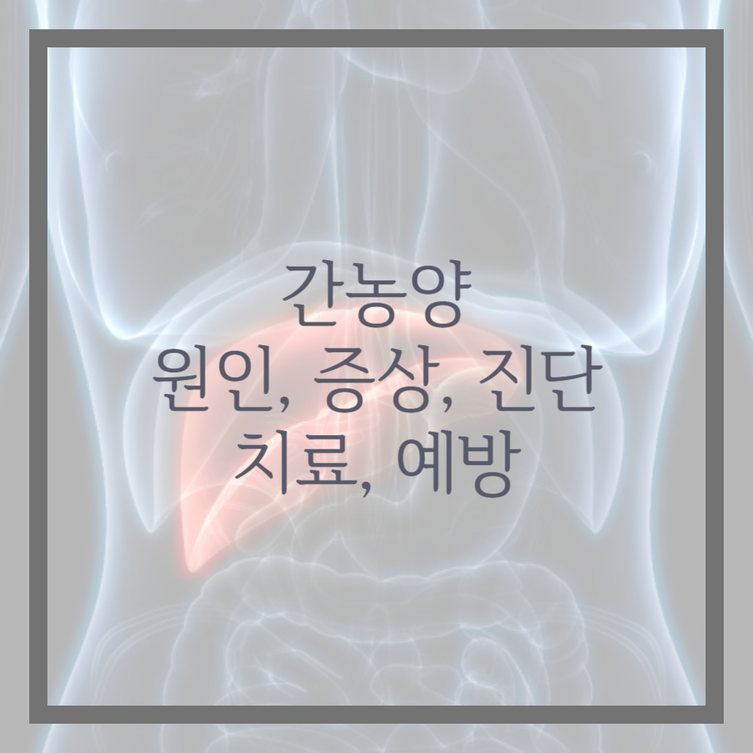 간농양 원인&#44; 증상&#44; 진단&#44; 치료&#44; 예방