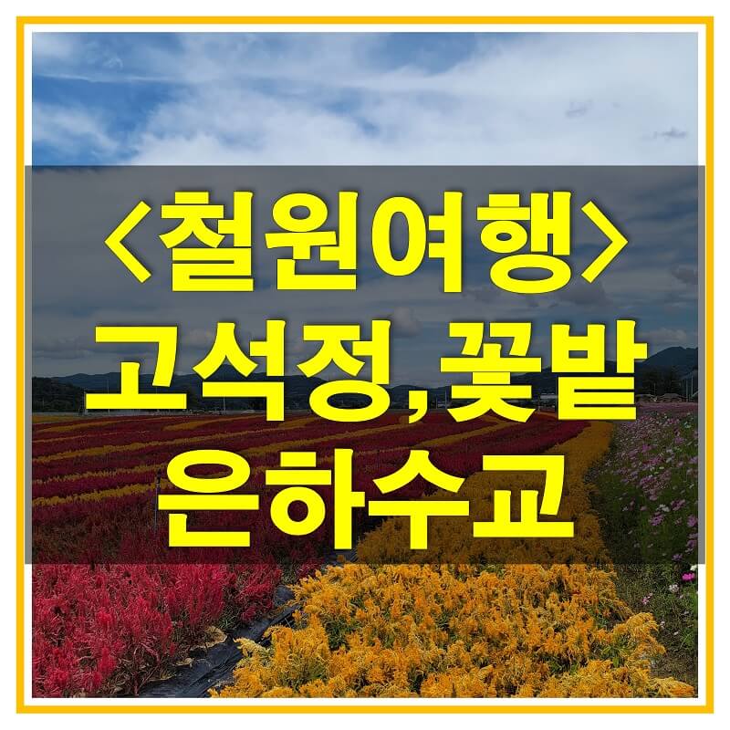  철원 고석정 꽃밭, 고석정, 한탄강 은하수교 당일치기 여행 (기분 전환하기 좋은 여행)