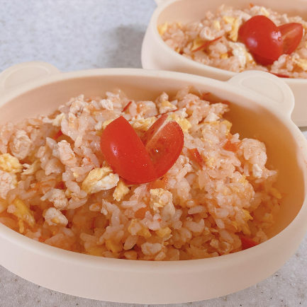  17개월아기식단 / 감자새우덮밥 / 닭고기토마토덮밥 / 카레덮밥 / 현실식판