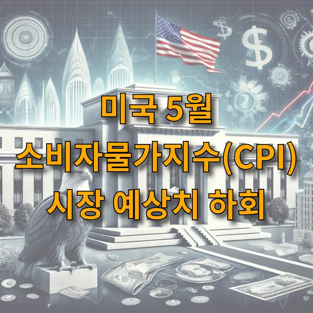 미국 5월 소비자물가지수(CPI) 발표: 시장 예상치 하회, 금리 인하 가능성?