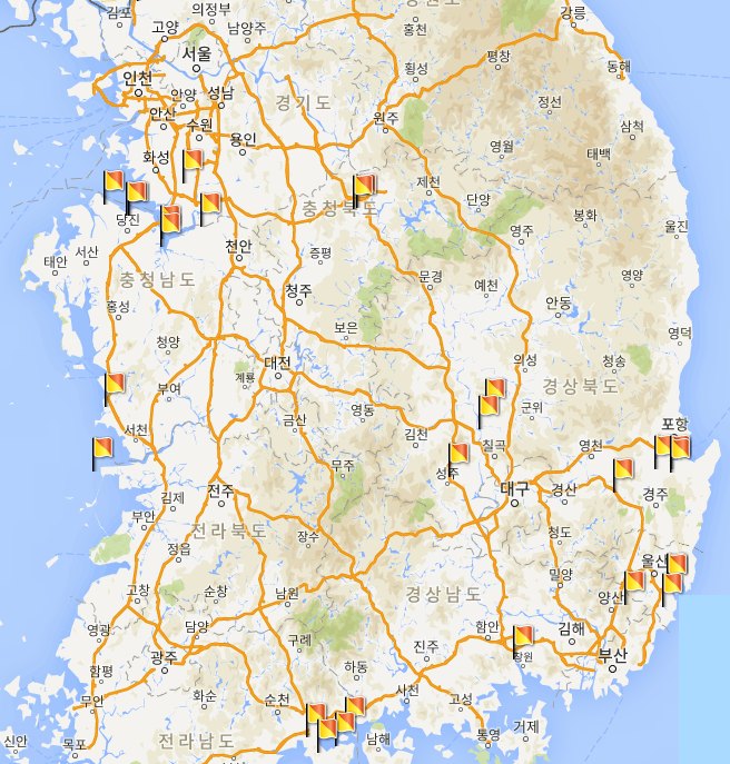  폐기물 처리장 지도