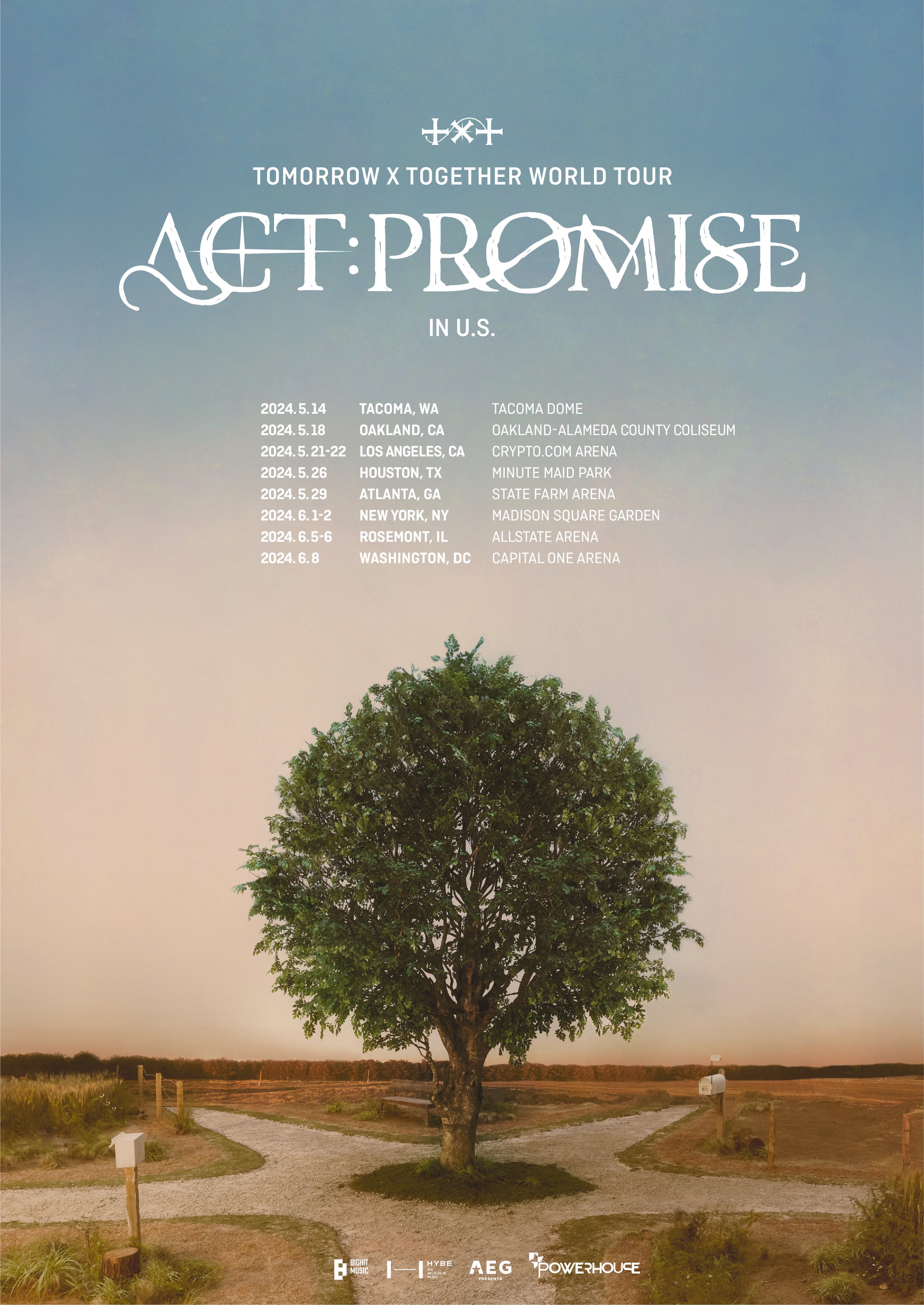 TXT WORLD TOUR &lt;ACT : PROMISE&gt; IN US 라우팅 포스터