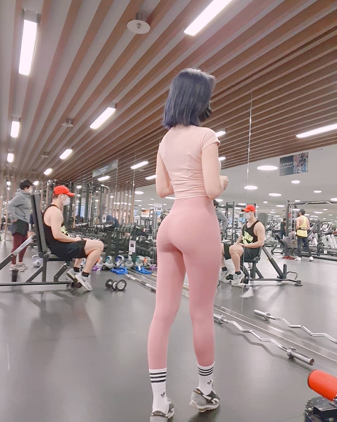  헬스장 시선 강탈녀 미스트롯 하유비