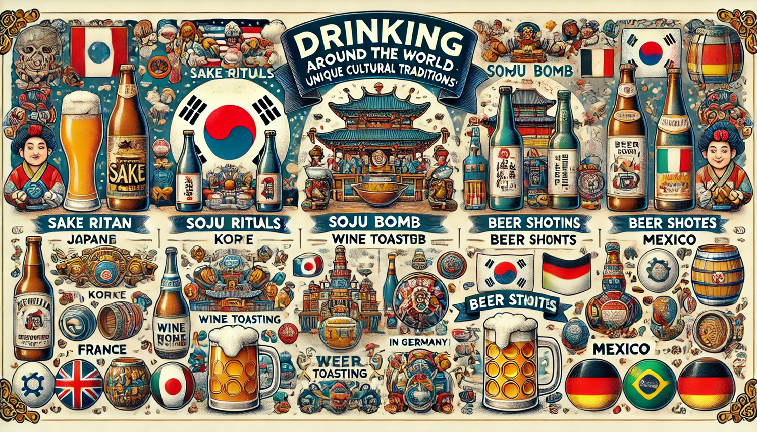 술 마시는 방식도 다르다! 나라별 독특한 음주 문화