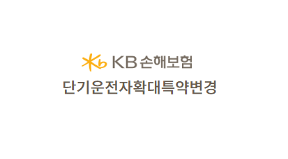 KB손해보험 단기운전자확대특약