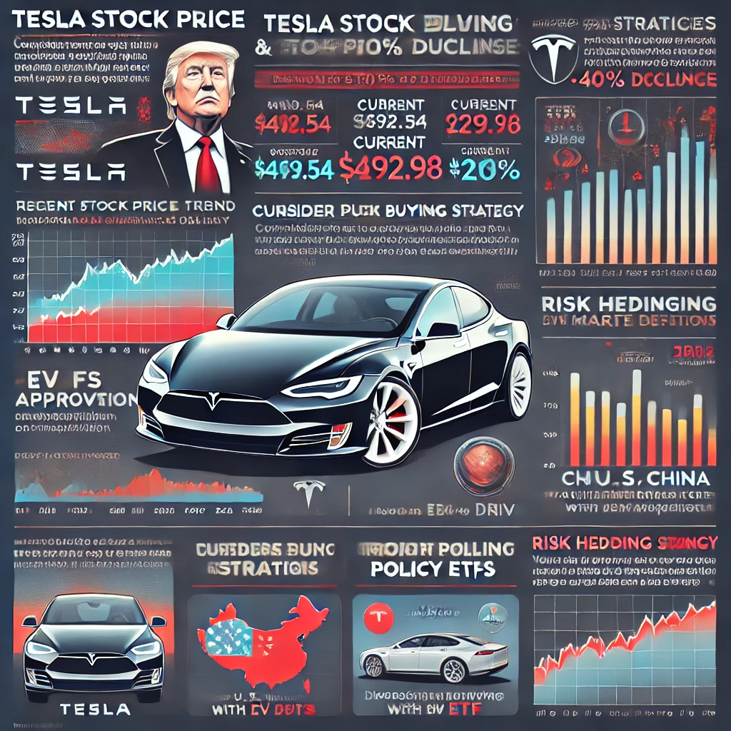테슬라 주가 변동 요인 &amp; 투자 전략 요약 인포그래픽