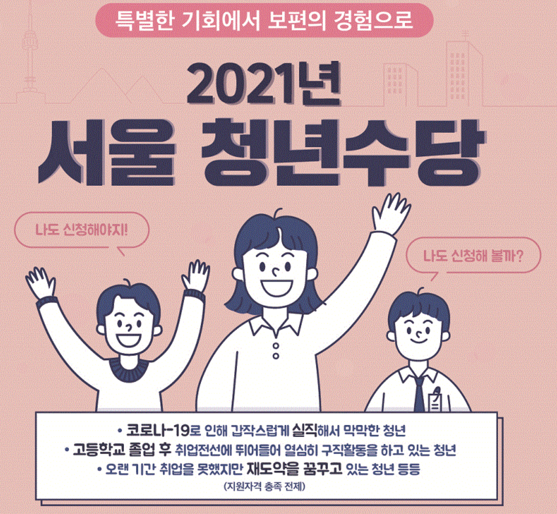  서울시 청년수당 자격 신청기간