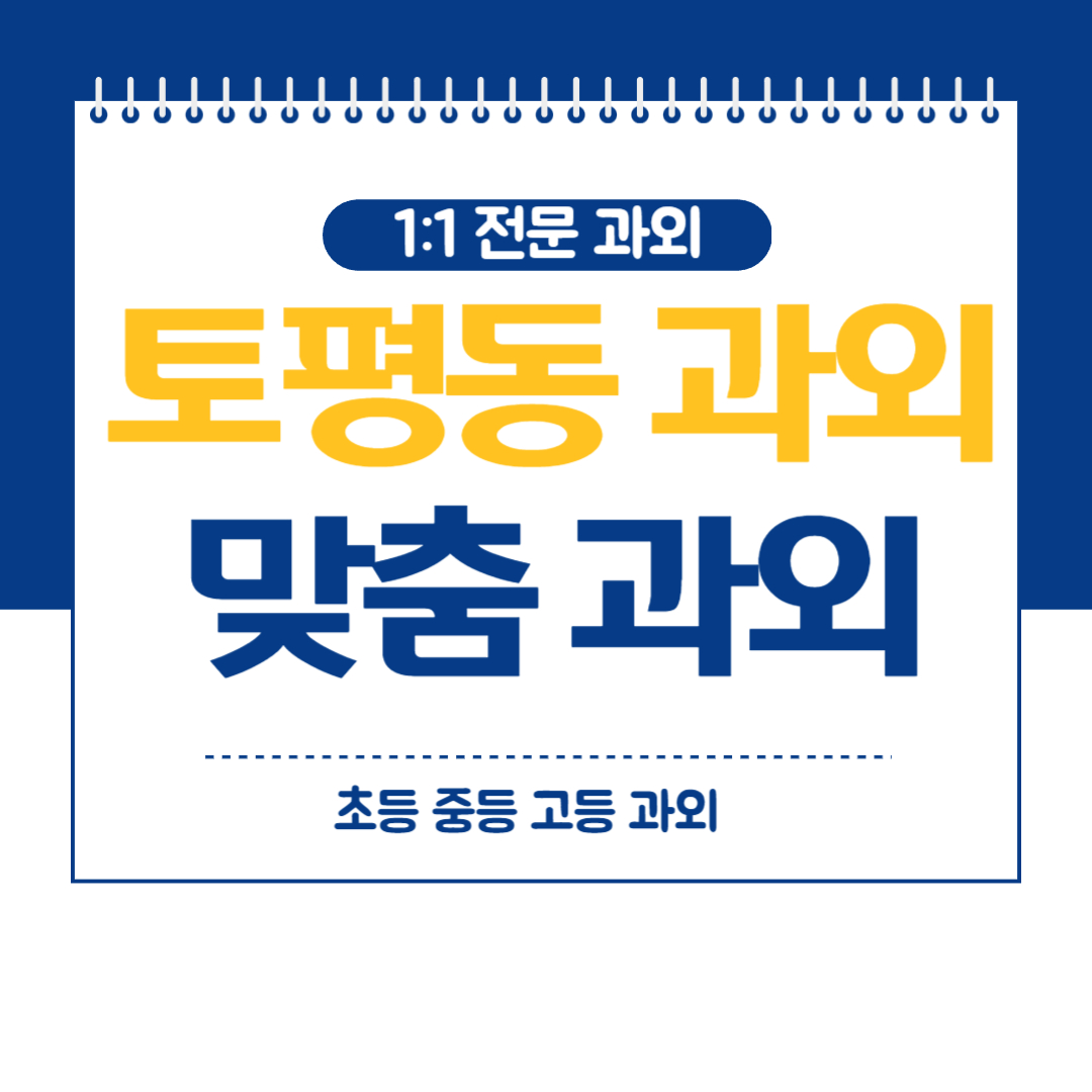  토평동 고등 영어 과외 중등 수학 방문 화상 과외