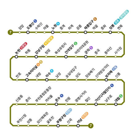 서울 지하철 노선도 크게보기