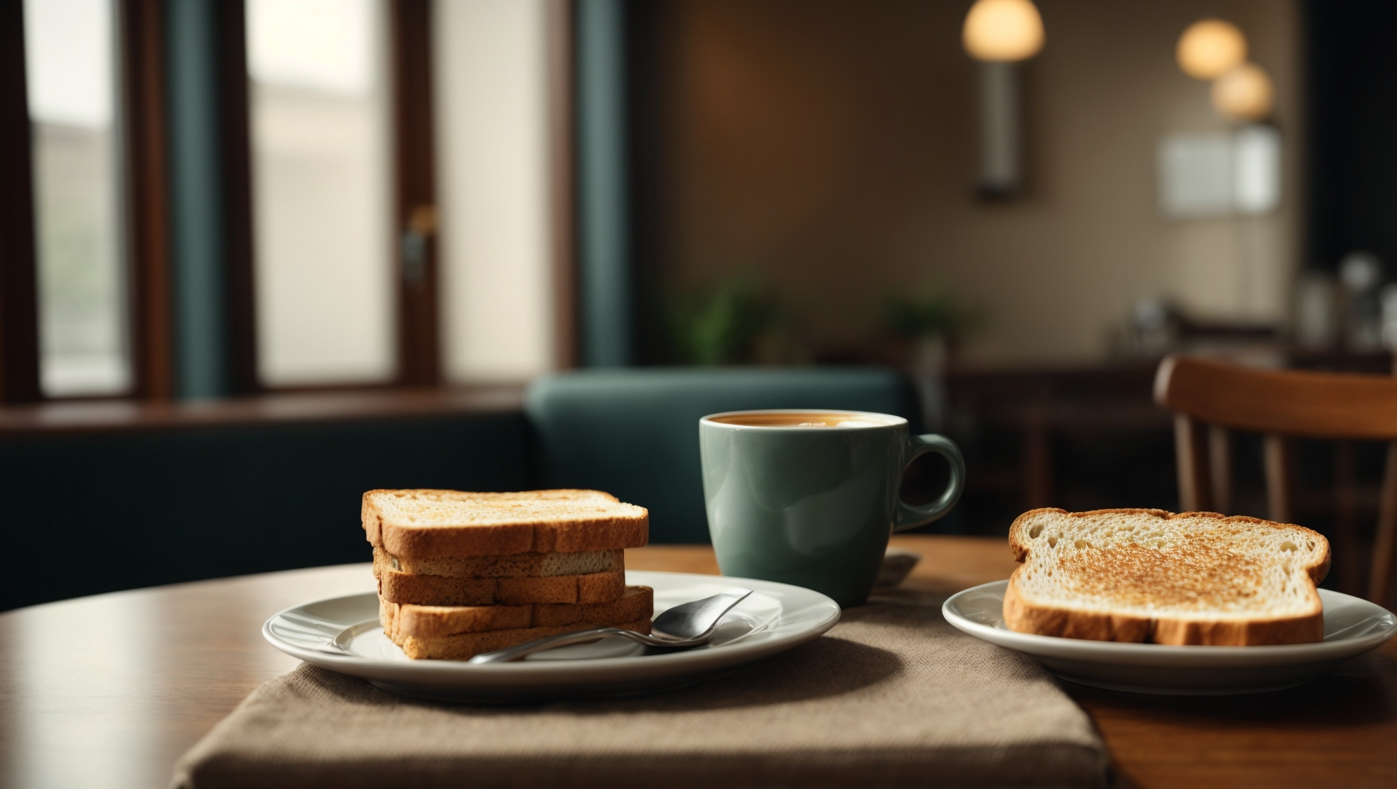 아침 식사&#44; 커피와 식빵&#44; 토스트와 커피 1