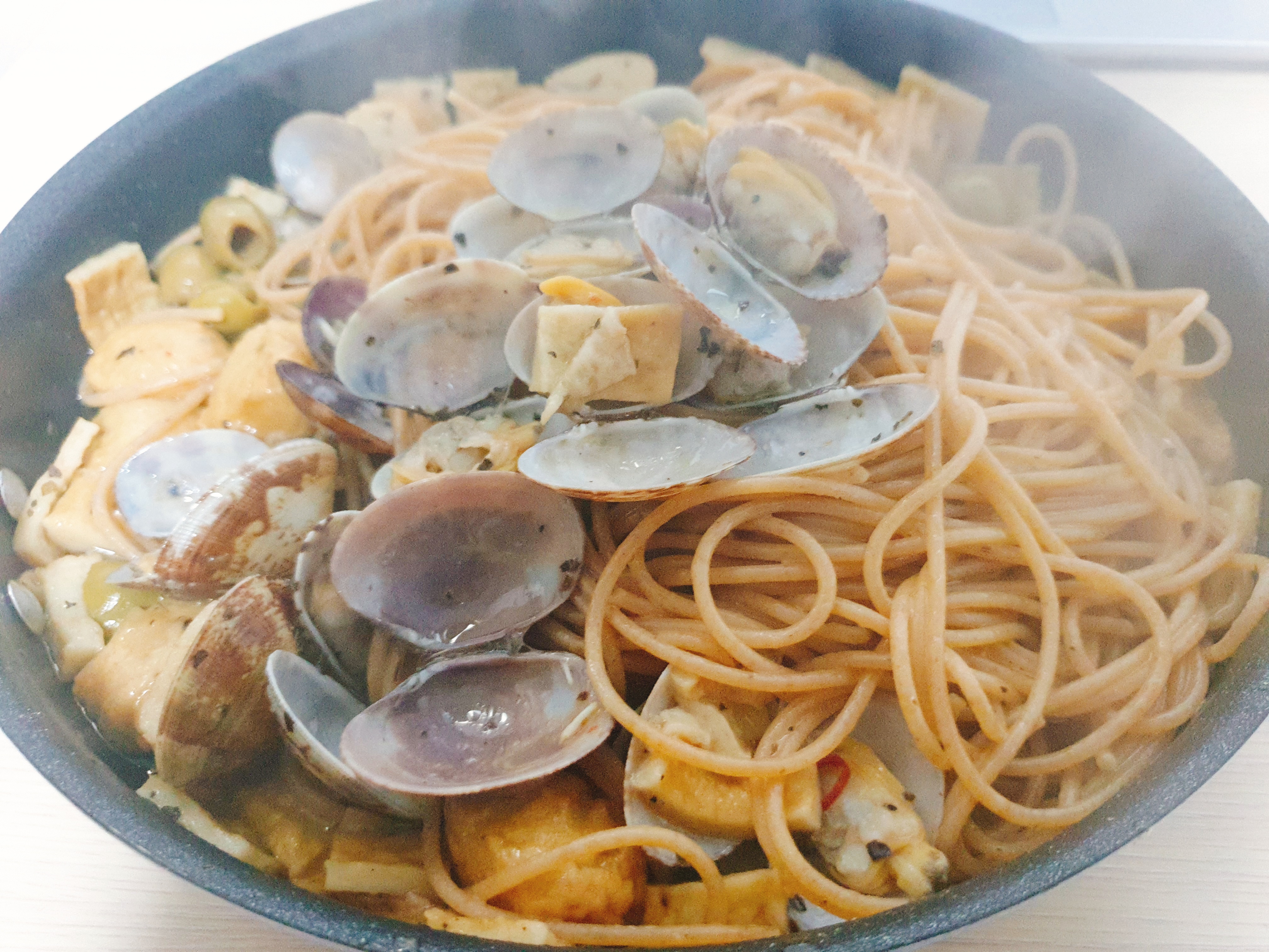  오랜만의 요리실력-봉골레 파스타