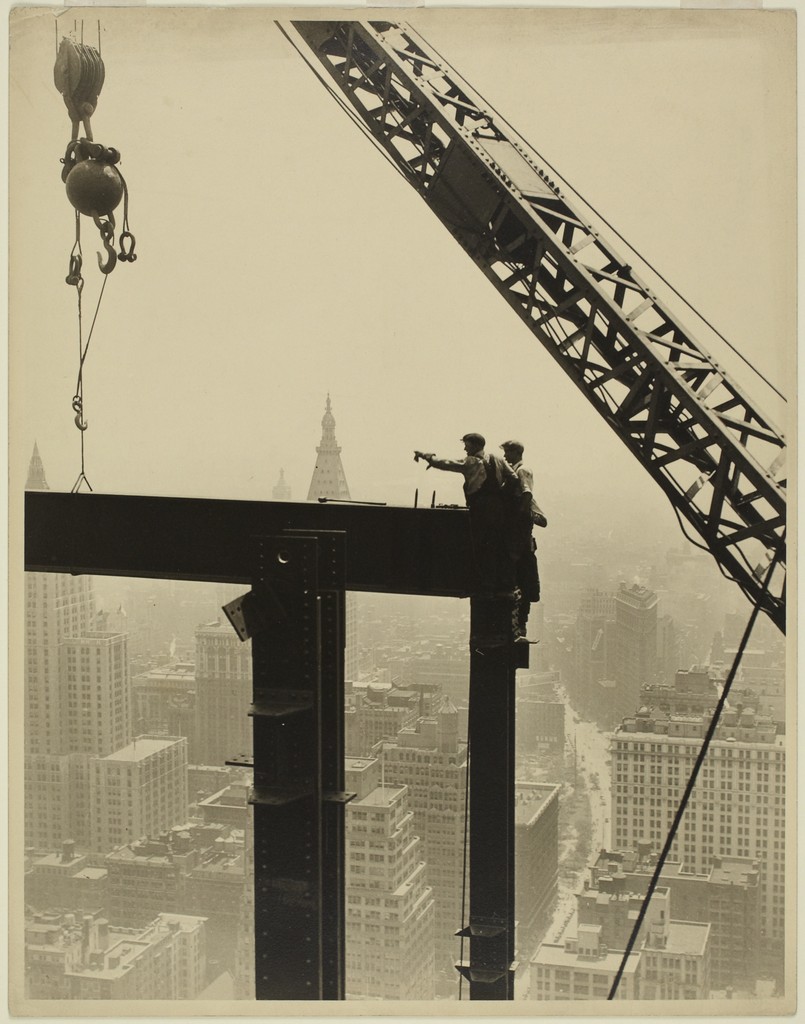 Laying a Great Beam on the Empire State Building by Lewis Wickes Hine