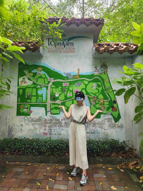 호치민 여행_1군_사이공 동식물원_동물원_지도