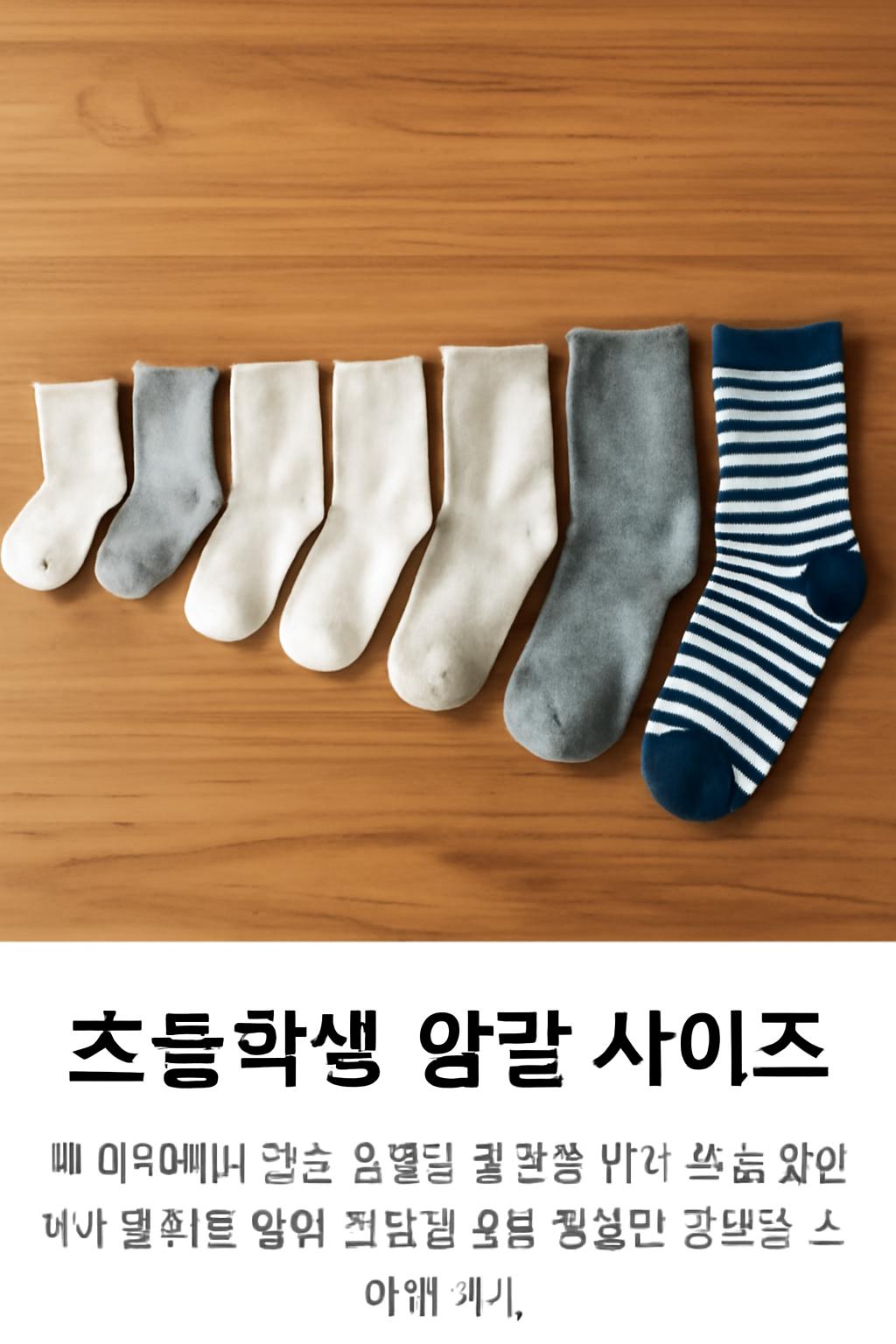 초등학생 양말 사이즈
