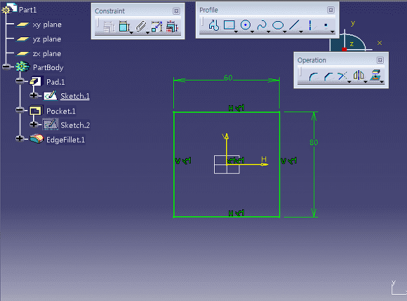  Catia Tutorial 11. Hole 명령어를 활용한 모델링