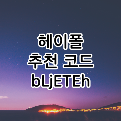  돈버는 투표앱, 헤이폴 추천인코드는 bLjETEh