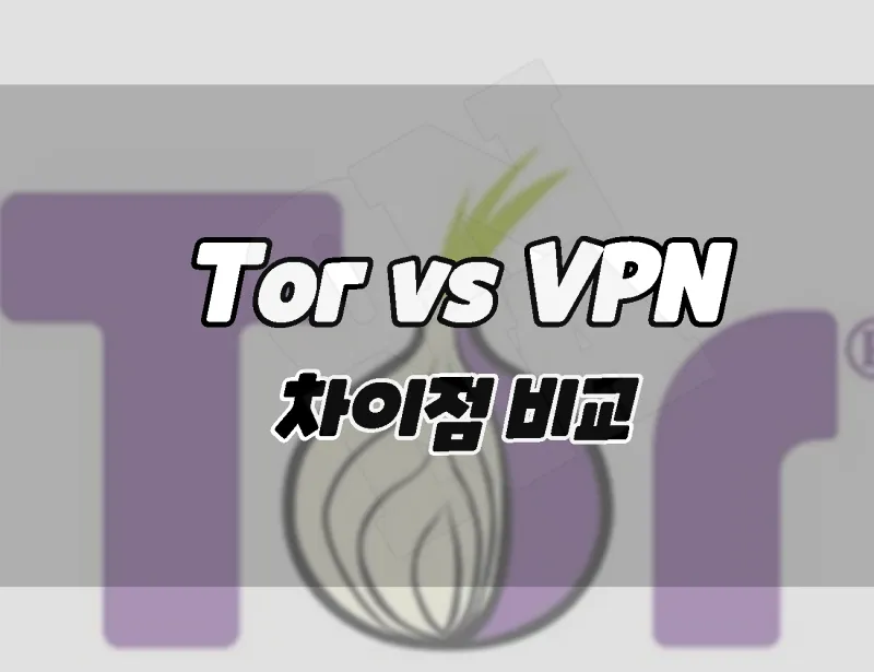 VPN vs Tor 브라우저. 차이점 비교. 어떻게 다르고 뭘 써야할까??