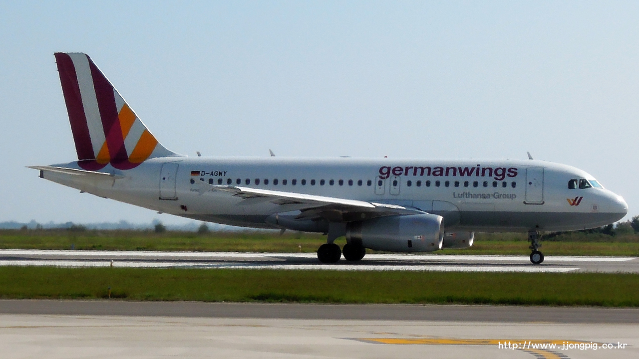 Germanwings 4U GWI D-AGWY Airbus A319-100 A319 베니스-마르코폴로 Venice - Tessera (Marco Polo) VCE LIPZ