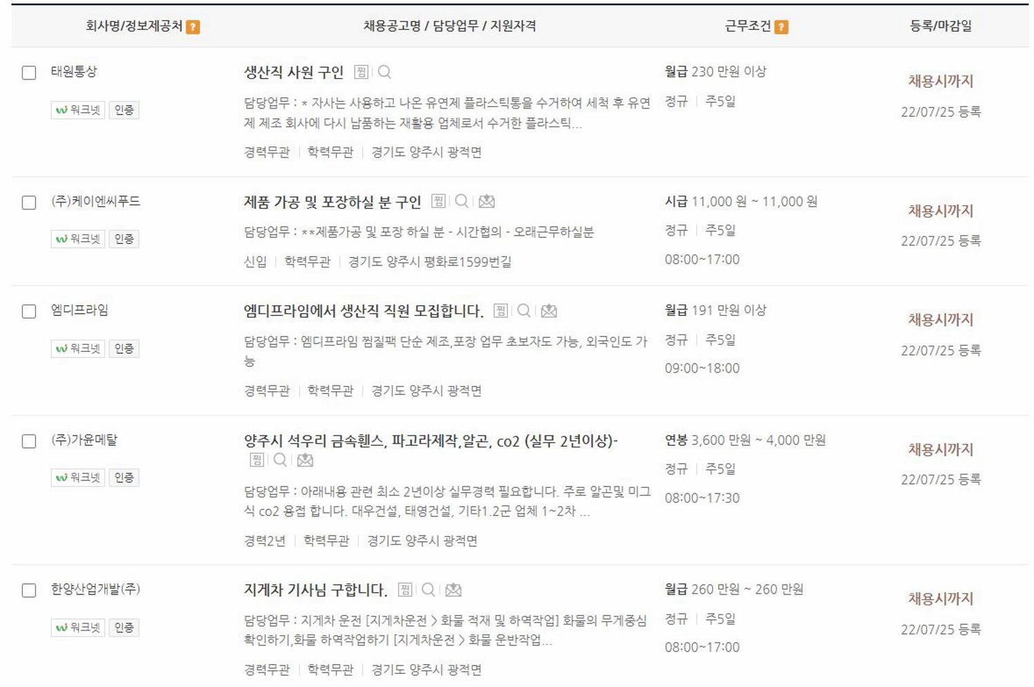 양주 일자리센터