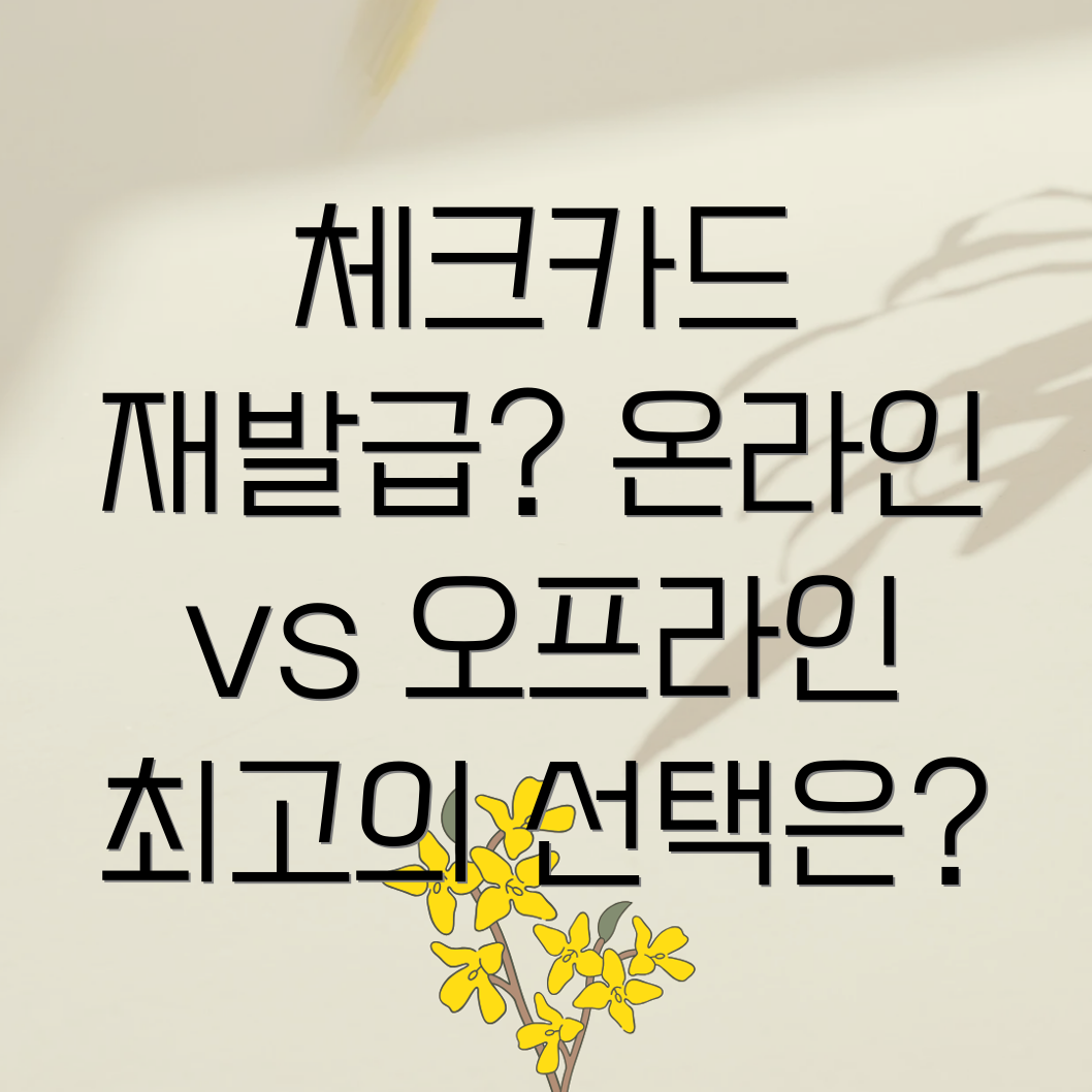 체크카드 재발급