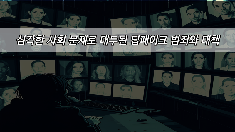 심각한 사회 문제로 대두된 딥페이크 범죄와 대책