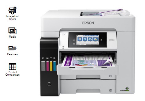 저렴한 잉크 최고의 엡손 에코탱크 프린터 추천 : Epson EcoTank Pro ET-5850