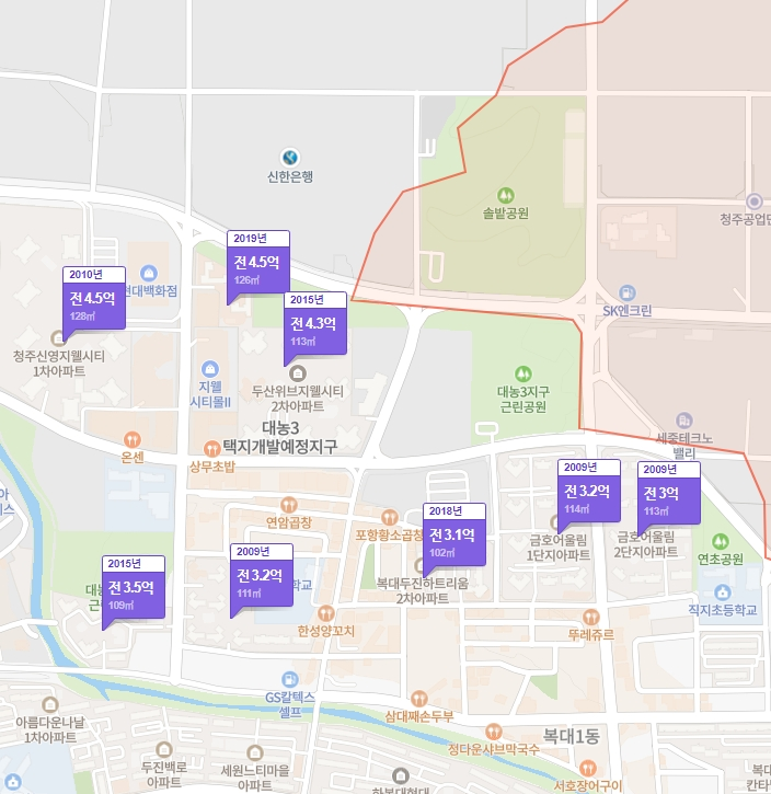 월명공원 한라비발디