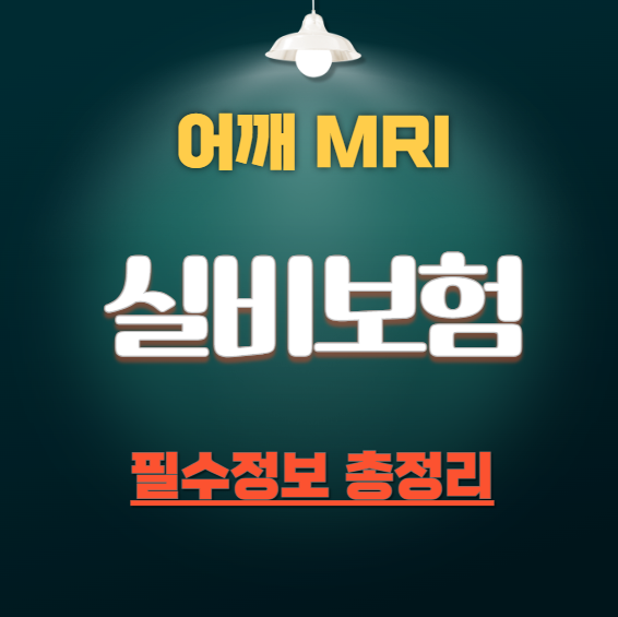 어깨 MRI 실비보험 필수정보 총정리