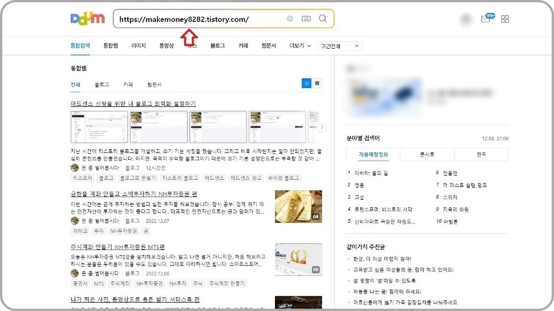 다음-사이트에서-내-블로그-검색