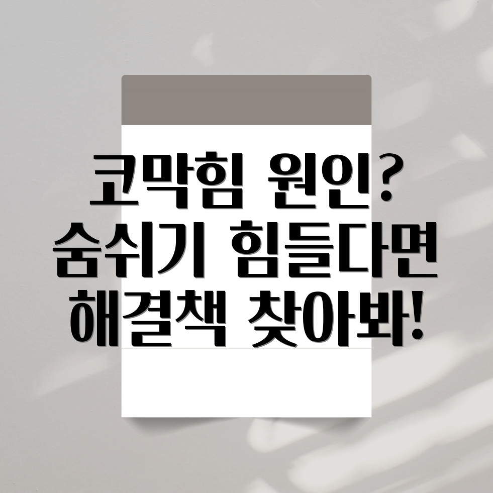 코막힘