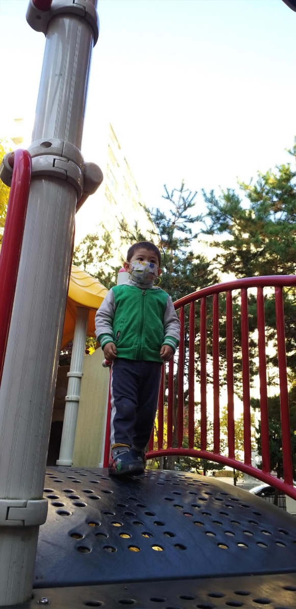  [20201103]날씨가 추워도 하원길 놀이터와 성내천산책을 포기하지 않는 정빈이...