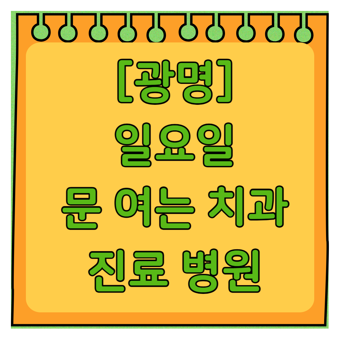 광명 일요일 문 여는 치과 목록 ❘ 공휴일 주말 야간진료 병원 ❘ 어린이치과 찾기