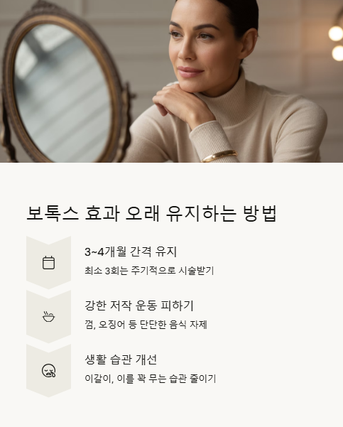 보톡스 효과 오래 유지하는 방법
