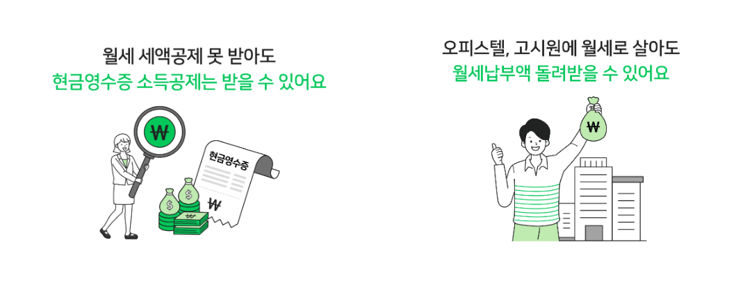 월세 현금영수증 신청, 월세 소득공제 신청, 기준, 증빙서류 (최대 127만5천원)