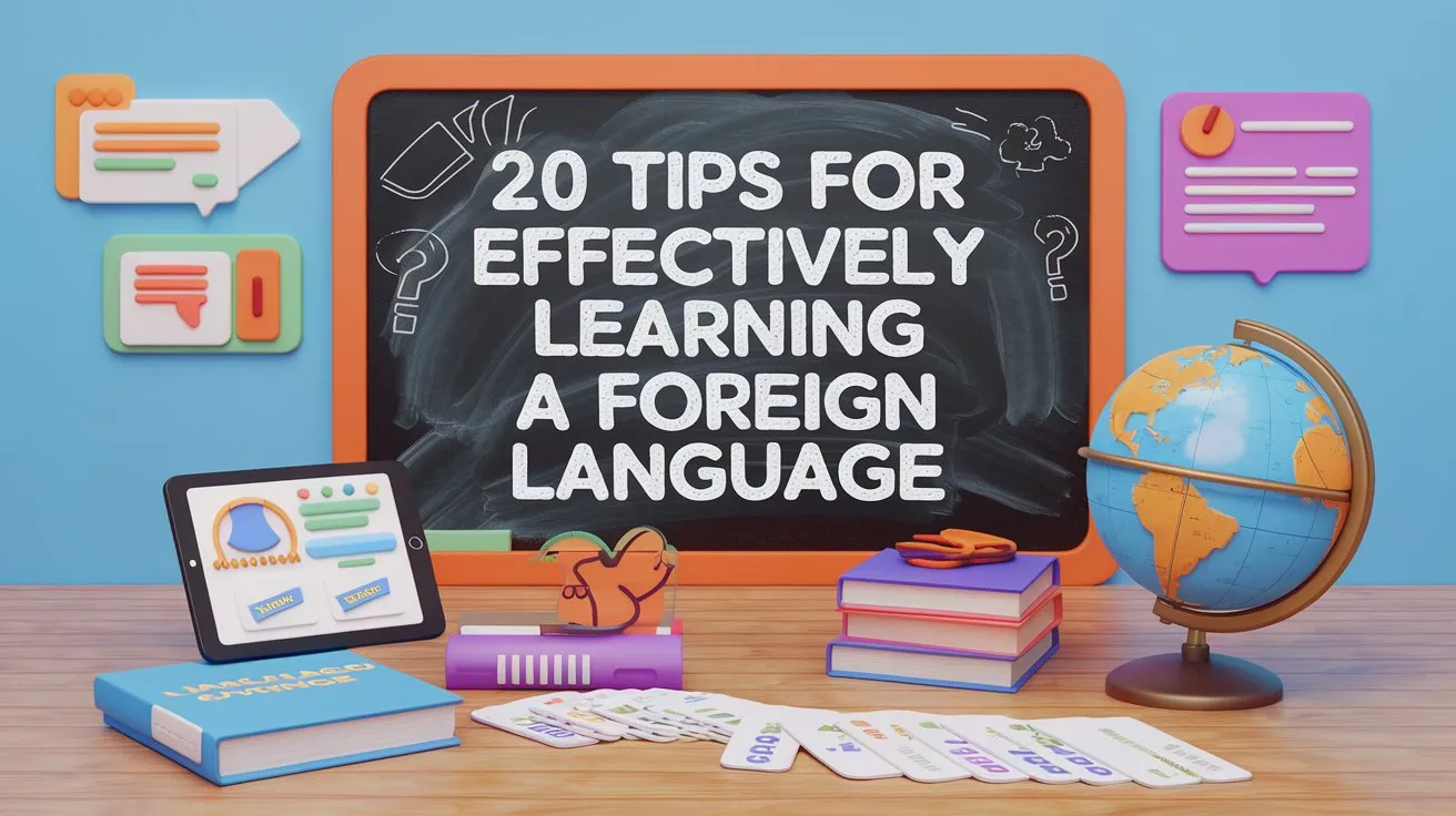 외국어 학습을 효과적으로 할 수 있는 팁 20가지
20 Tips for Effectively Learning a Foreign Language