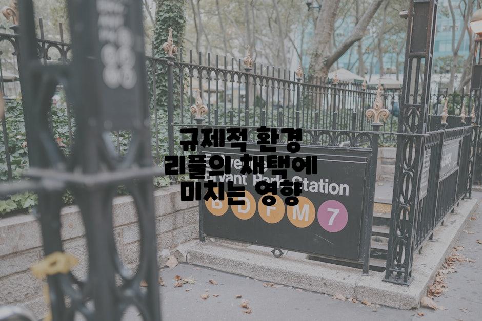 규제적 환경 리플의 채택에 미치는 영향