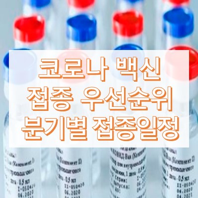 코로나 백신 접종 우선순위