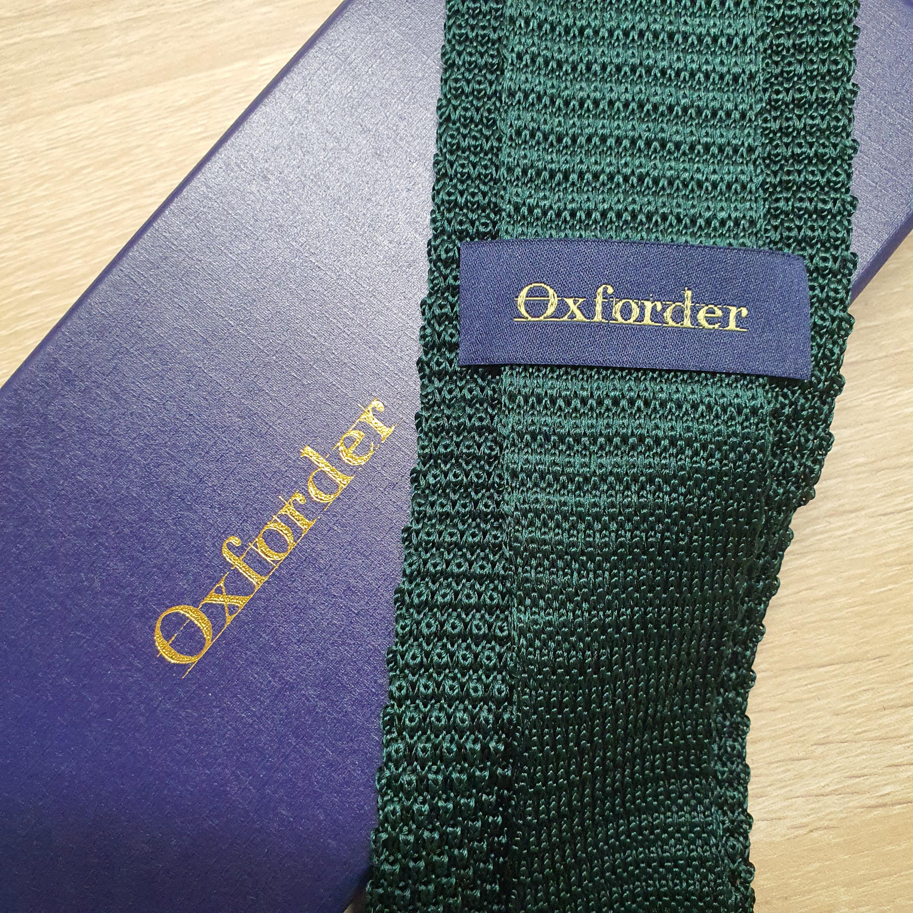  [제품 리뷰] '옥스포더(Oxforder)' 프리미엄 니트 타이 - 딥그린