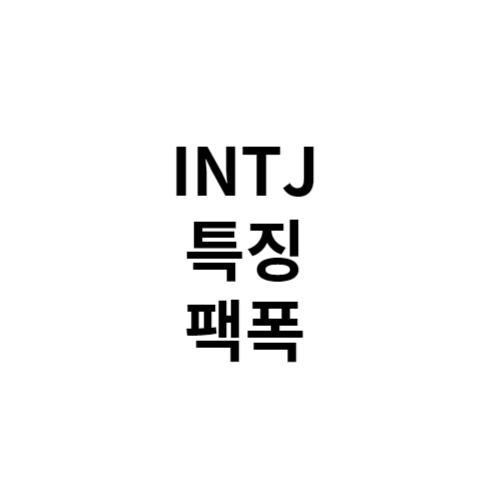 INTJ 특징 여자 남자 궁합 연애 팩폭