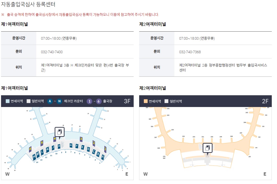 자동출입국심사 등록방법,이용방법
