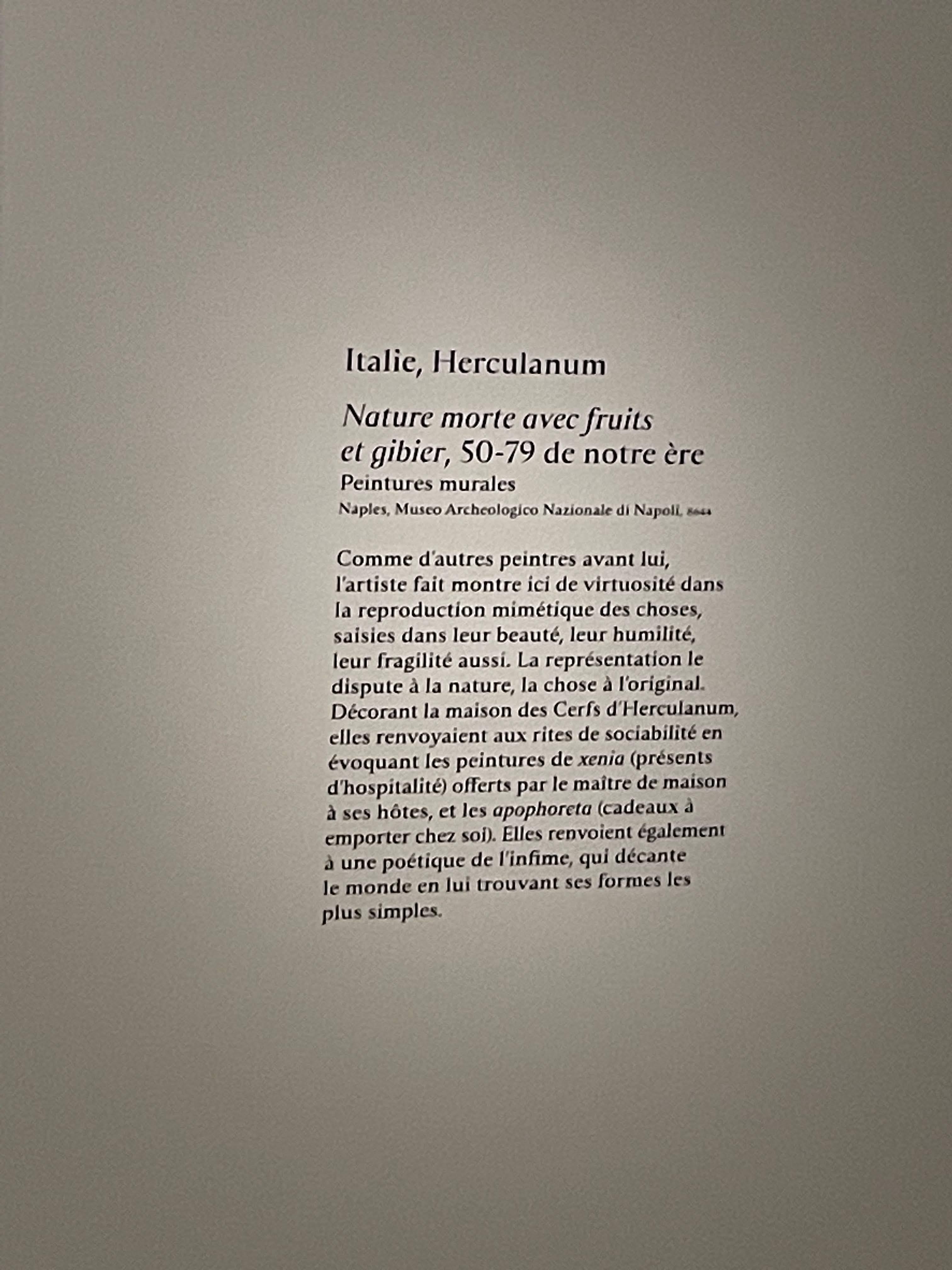 사물들, 루브르박물관 전시회, 5