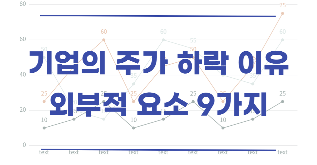  주식 기업의 주가가 하락하는 외부적 요인 9가지 알아보기