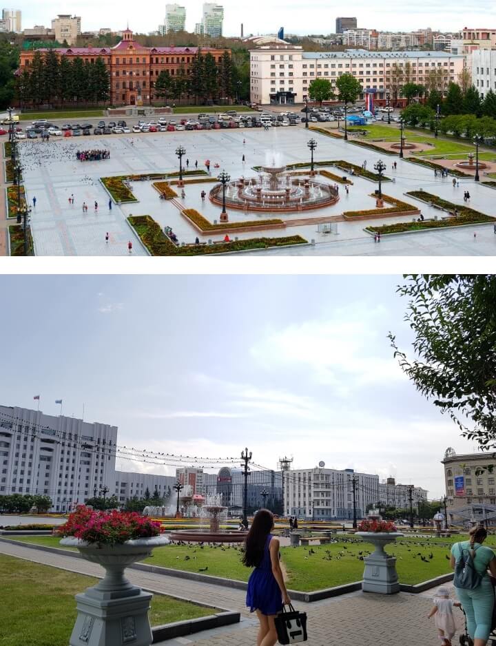 하바롭스크-레닌광장-여름