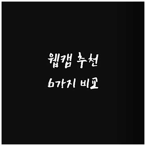 온라인 수업 웹캠 추천 6가지 화질과