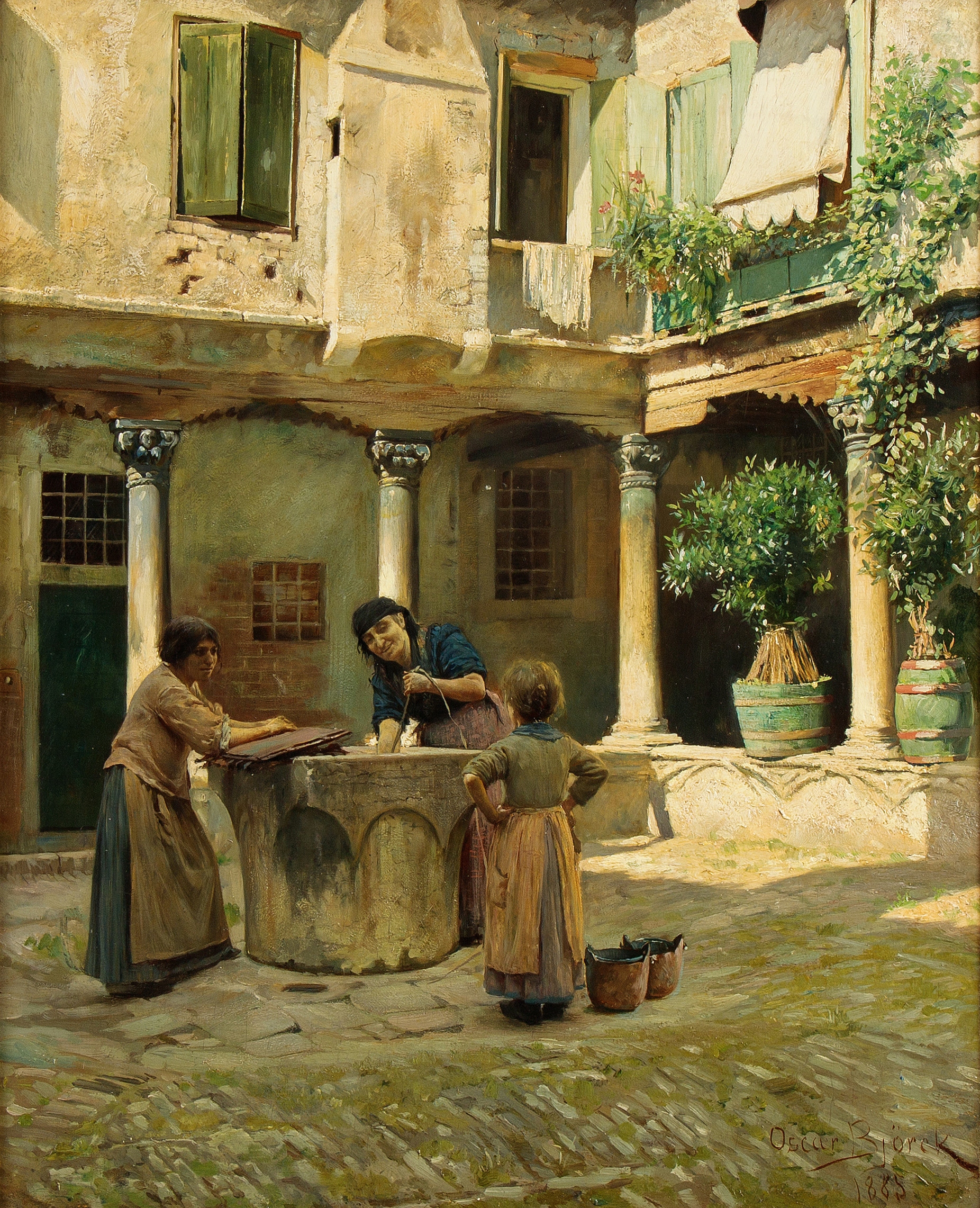 오스카 비에르크(Oscar Björck), 스웨덴, 화가, 1850-1929