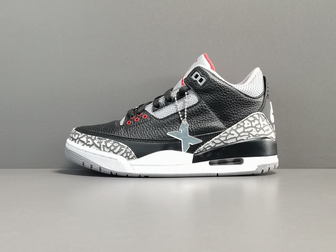  [NIKE] X 나이키 에어 조던3 레트로 OG 블랙 시멘트 854262-001