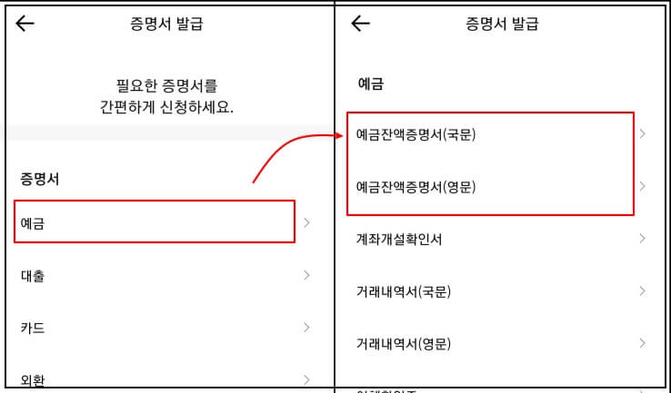 카뱅-예금잔액증명서2