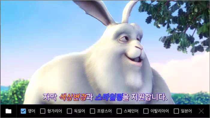 MX Player 자막 기능