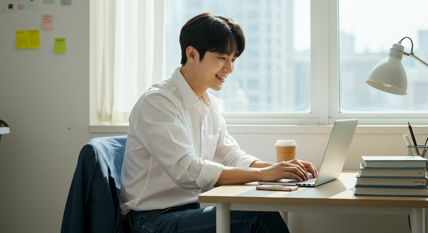일하는 청년