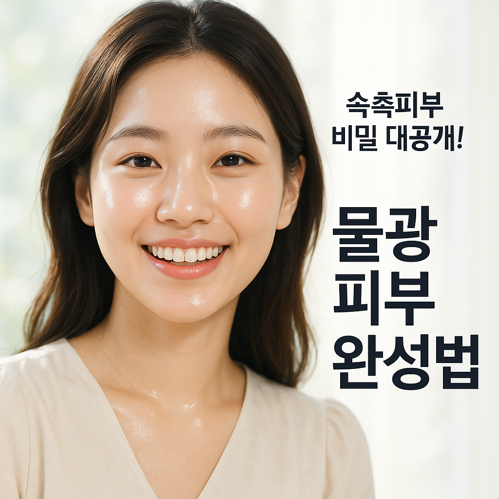 속촉피부 비밀 대공개! ✨ 물광 피부 완성법